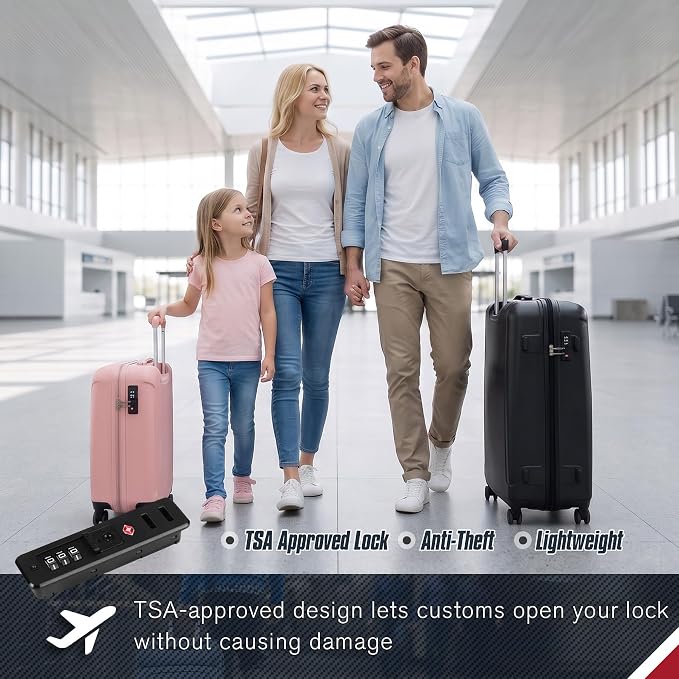 Zoofen Luggage Lock TSA Approved TL-B | Luggage Travel Lock Luggage Suitcase Baggage Lock TSA security code lock - Image 2