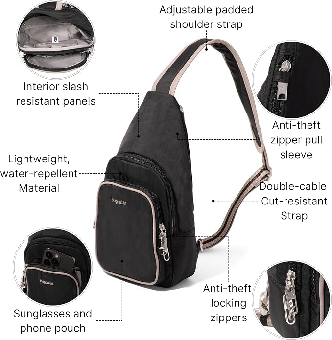 Baggallini Securtex Anti-Theft Daytripper Sling - Image 3