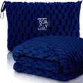 Packable Travel Blanket for Airplane, Car - Compact Office Blanket - Portable Pillow for Adults, Kids with Case, Luggage Sleeve, Backpack Clip by BOACAY