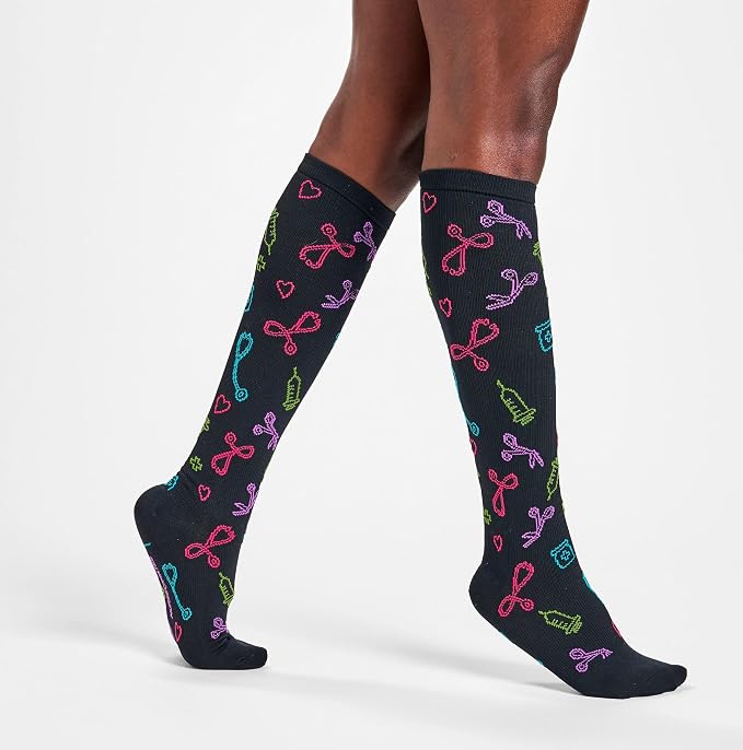 Nurse Mates Women's Calf Socks | 12-14 mmHg Compression | Superior Support & Comfort | 1 Pair - Image 2