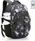 Swissdigital Laptop Backpack with USB Charging Port, Travel Backpack Fits 15.6 inches Computer, 31L Backpack for Men, Starry Sky | SD803-98 by SwissdigitalDesign