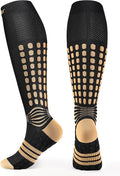 NEENCA Professional Compression Socks for Women Men Circulation, 20-30 mmHg | Copper Infused Fiber, Patented Massage Dots Design, Medical Sock for Pain Relief, Swelling, Nurse, Travel, Flight, Daily Wear by NEENCA