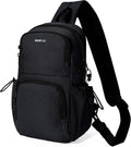 ECOHUB Crossbody Bags for Women Men, Anti-Theft RFID Blocking Sling Backpack Water Resistant Chest Shoulder Daypack, Black by ECOHUB