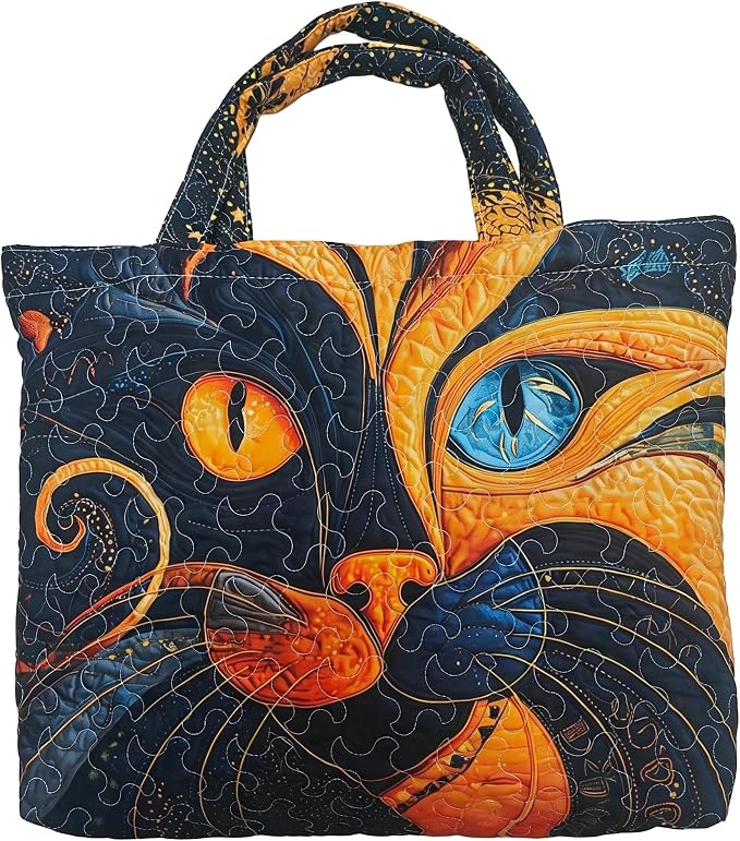 Women's Quilted Tote Bag – Lightweight Large Capacity Foldable for Travel | 20.87" L x 15.75" H by Unknown