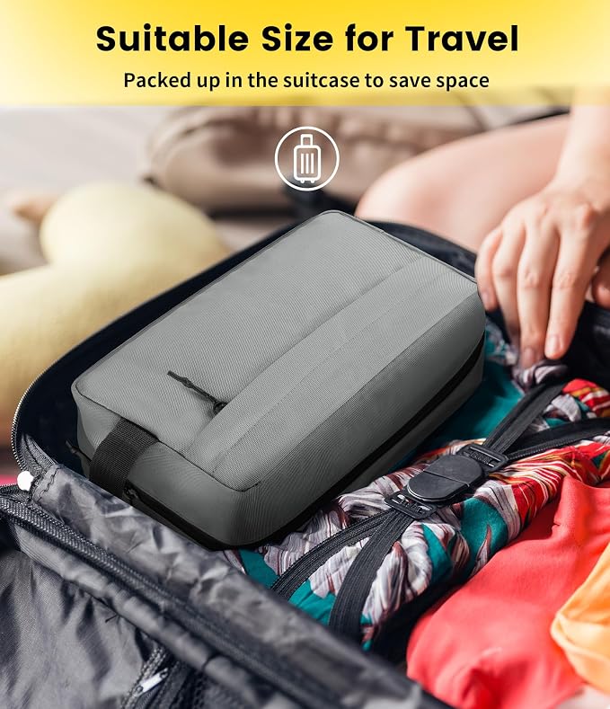 Vorspack Water Resistant Travel Toiletry Bag for Men Women | Travel Bag for Toiletries, Large Capacity, Organized Compartment, Travel Essentials, Suitable for Shaving, Makeup, Cosmetics - Image 7