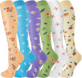 cerpite Compression Socks for Women & Men 6 Pairs Knee High Compression Socks 20-30 mmhg Best for Running,Nurse,Travel by Cerpitesportsstyles