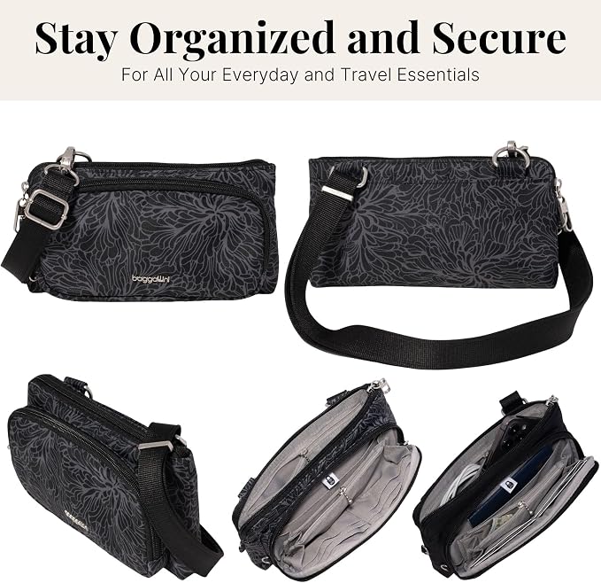 Baggallini Classic Anti-Theft Mini Wallet Crossbody - Image 6
