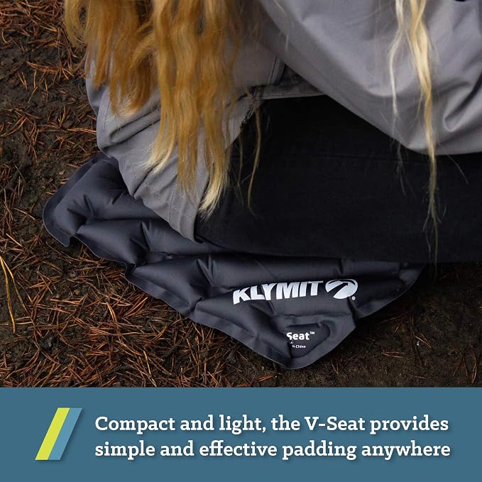 KLYMIT V Seat - Portable, Inflatable Padded Cushion Seat, Perfect for Air Travel, Camping, Backpacking and Bleacher Seats - Image 5
