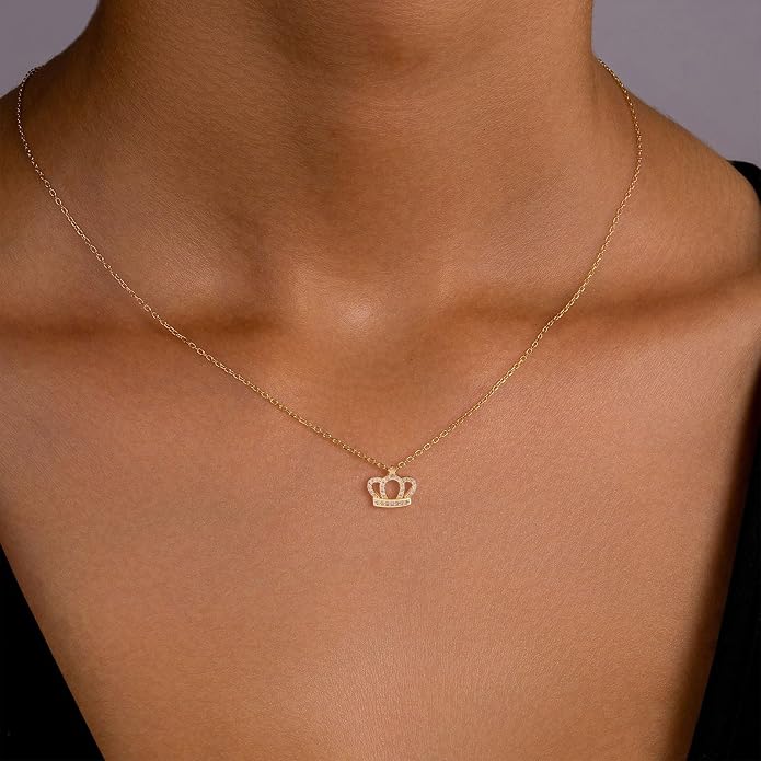 Gold Necklace for Women, Dainty Charm Pendant Necklace Jewelry Gift | 14K Gold Plated, Cute, Delicate, Adults, Non Tarnish, Hypoallergenic, Accessories - Image 2