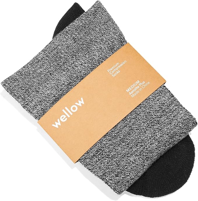 Aerolite+ Knee High Summer Compression Socks for Women & Men 18-25mmHg – Circulation Support & Swelling Relief for Travel, Nurses, Pregnancy – Breathable, Lightweight & Moisture-Wicking Bamboo by WellowCompressionSocks
