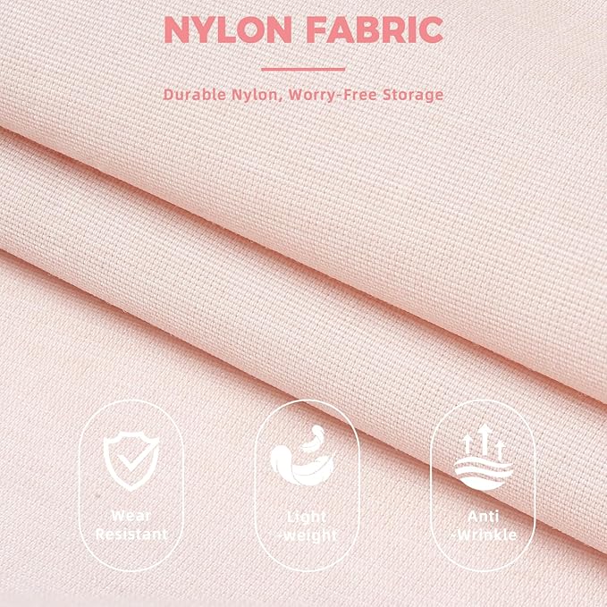 BAGAIL Lightweight Compression Packing Cubes for Travel, 6 Set, Pink | Salis Nylon Fabric,Anti-Tearing,Save Space,SBS Zippers,Packing List,PVC Tag Pocket,Custom Labels,Visible Mesh,Portable Handel - Image 4