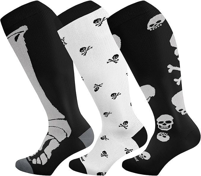LEVSOX Wide Calf Compression Socks for Women & Men Extra Large Size Support Socks for Nurses Running Pregnant Travel, 15-20 mmHg by Levsox