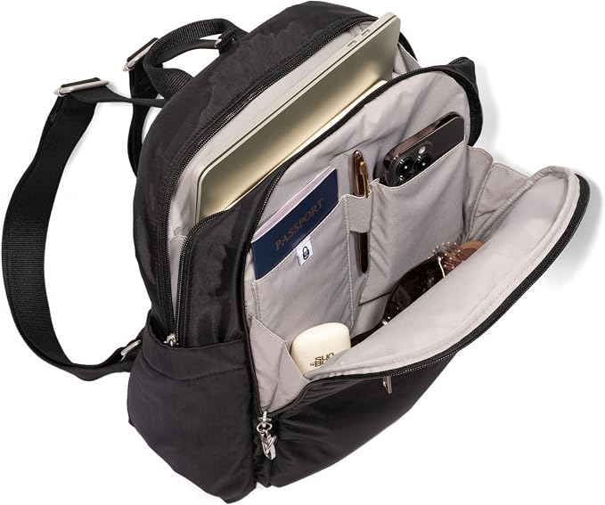 Securtex Anti-Theft Getaway Backpack - 9.4"x13"x5" Travel Safe Bag w/Locking Zippers, Slash-Resistant, RFID - Image 10