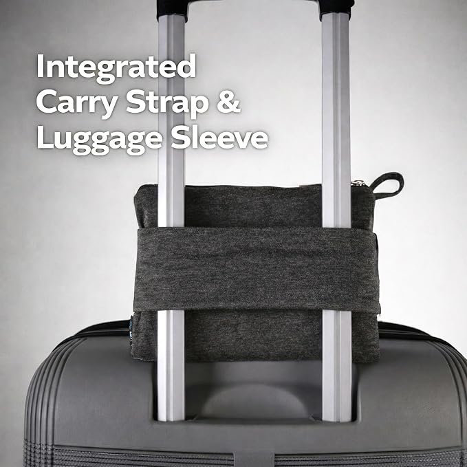 GForce Jersey Knit Travel Blanket| Packable| Fits Over Handle | Soft| Easy to Travel| Grey | Travel | Bag | Blanket | - Image 4