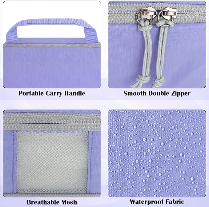 Compression Packing Cubes for Travel Packing Organizers, Mesh Purple, XL | Expandable Travel Cubes for Packing Suitcase Organizer Bags Compression Bags for Travel Accessories - Image 3