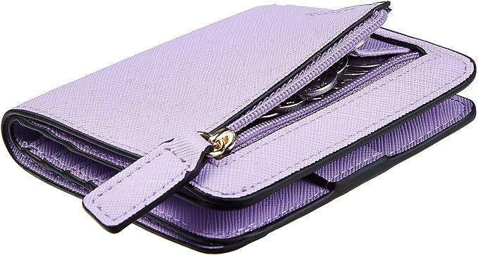 Toughergun Women’s Small Slim Leather Wallet with RFID Protection, Compact Bifold Mini Purse with Clear ID Window by Toughergun