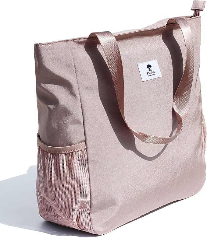 ESVAN Original Floral Water Resistant Large Tote Bag Shoulder Bag for Gym Beach Travel Daily Bags Upgraded - Image 7