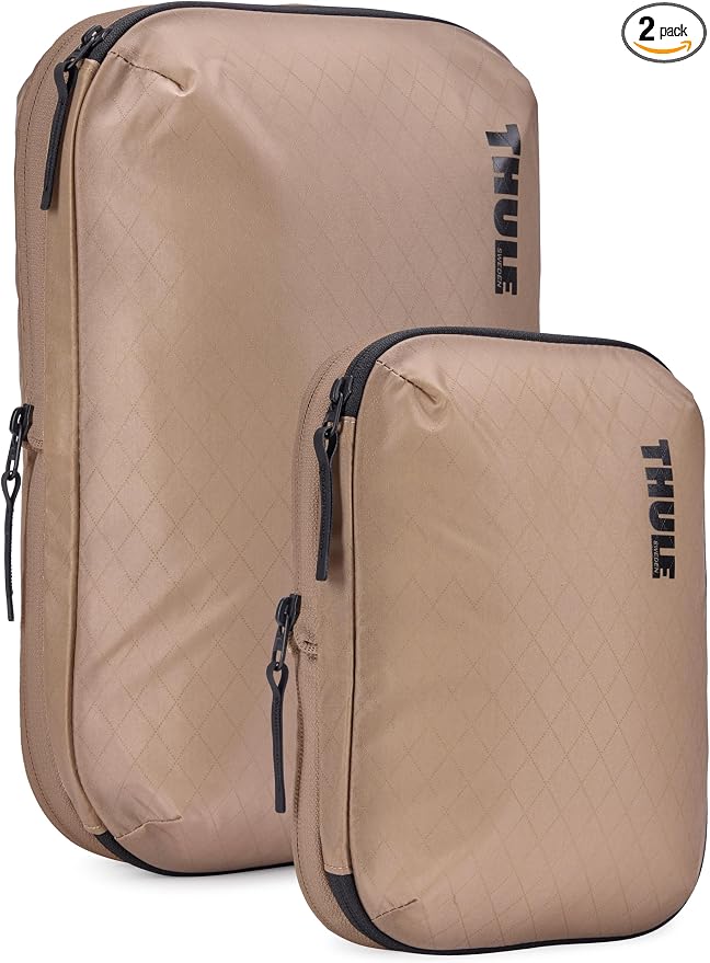 Thule Compression Packing Cube Set, Includes Size Small & Medium, Semitransparent Fabric, Easy to Pack by Unknown