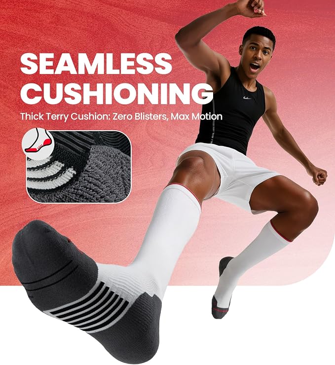 RUIXUE Compression Socks Men Women, Graduated 15-20mmHg Support Breathable for Travel Flight Running Cycling Daily Use - Image 4