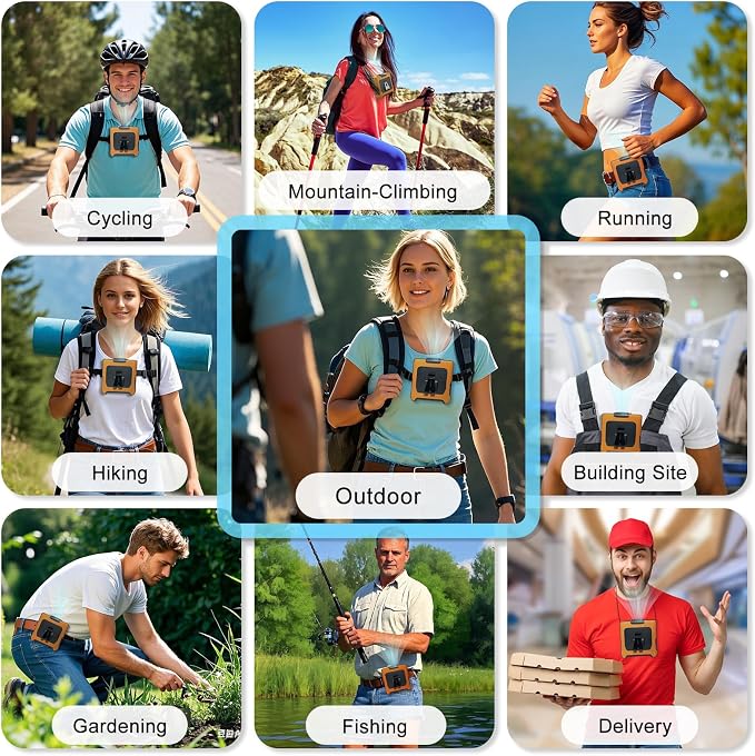 FANSYJKJ Portable Waist Fan | Cooling Body, Clip Belt Shirt, For Outdoor - Image 7
