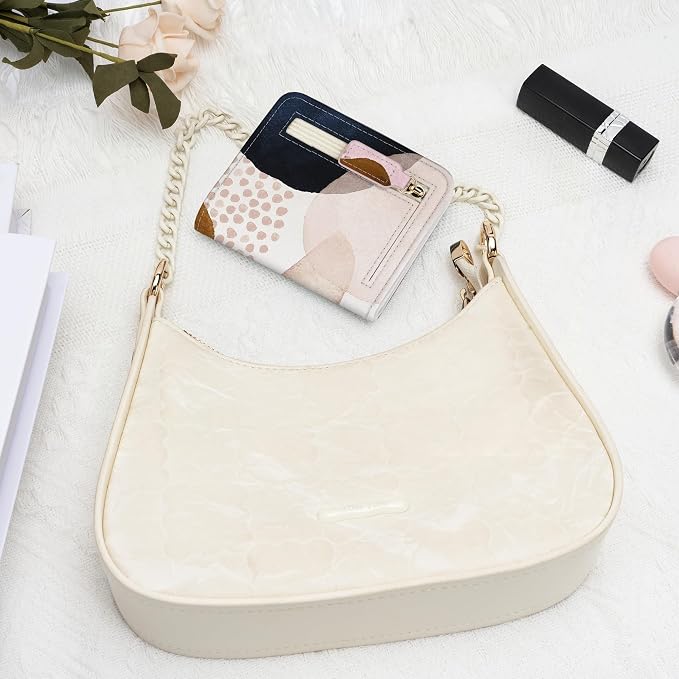 Gostwo Small Wallet for Women, Slim Bifold Credit Card Holder, Compact RFID Blocking Cash Wallet, Billfolds Thin Leather Zipper Pocket, Mini Wallet Gift for Ladies Teen Girls Travel with ID Window - Image 7