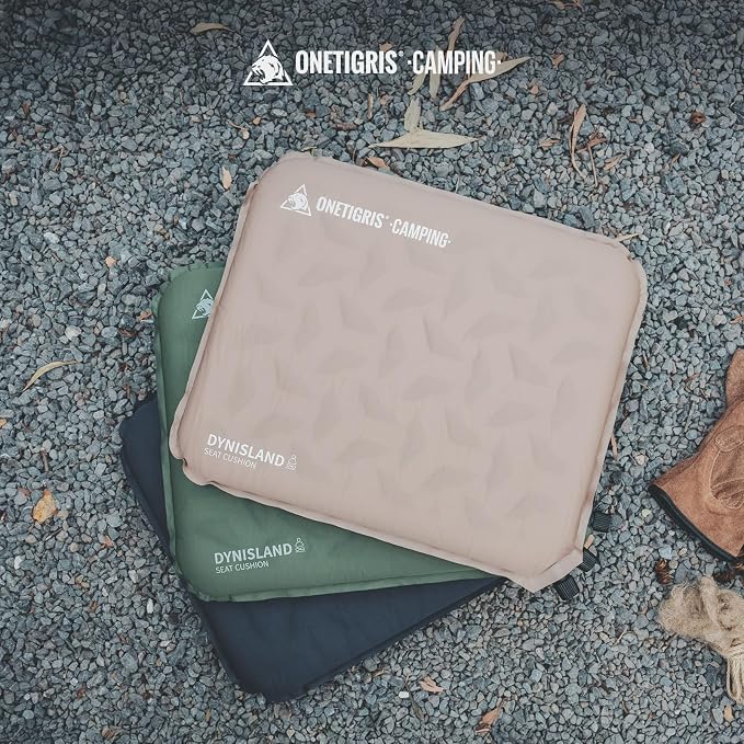 ONETIGRIS Inflatable Seat Cushion, Lightweight Waterproof Seat Pad | Lightweight waterproof inflatable cushion for camping, stadiums, travel, office chairs, car seats and outdoor events - Image 8