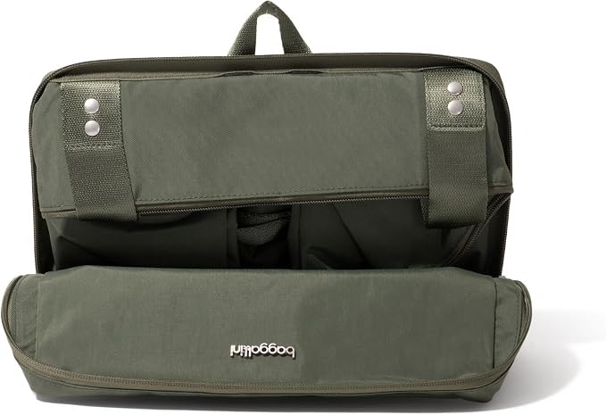 Baggallini Carryall Expandable Lightweight Travel Tote 22" Packable Folding Compact Nylon Washable Weekender w/Luggage Sleeve - Image 14