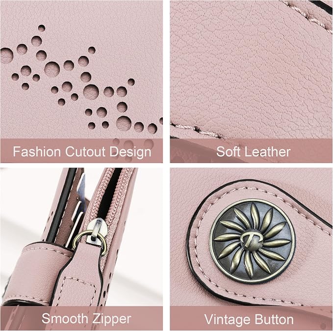 Tipmile Small Wallet for Women Bifold RFID Blocking Card Holder Leather Wallets with Zipper Coin Pocket - Image 5