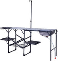 GCI OUTDOOR Master Cook Station | Portable Folding Kitchen Table with Soft Shell Sink, Heat Resistant Tabletop & Telescoping Lanter Pole, Perfect for Camping Trips by GCIOUTDOOR