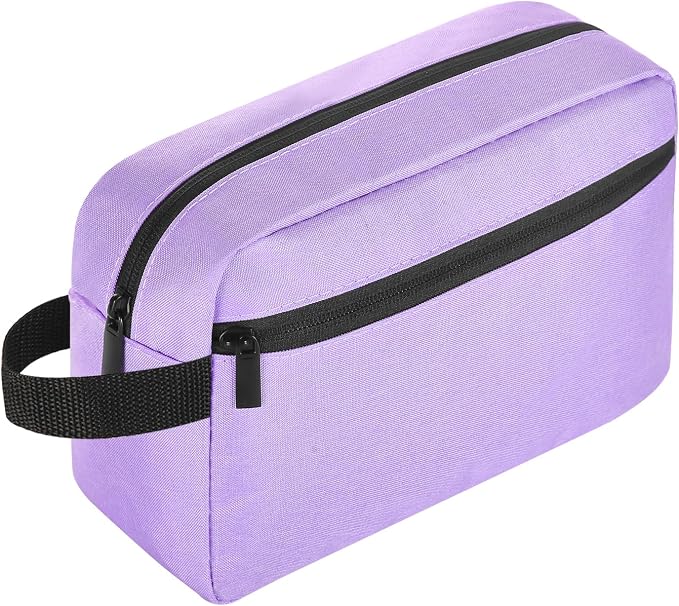 Icramsy Travel Toiletry bag Toiletry bag for women men Hanging Cosmetic bag Travel accessories for Women Men (Purple) by Icramsy