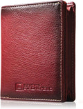 ID Stronghold Waltlet - RFID Blocking Bifold Wallet for Men with Magnetic Clasp - Red by IDStronghold