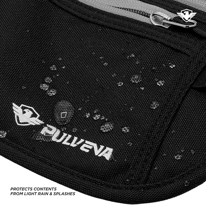 Hidden Money Belt For Travel Passport Wallet, Slim RFID Blocking Passport Holder For Travel Women And Men, Undercover Anti Theft Bag Waist Pouch Black - Image 5