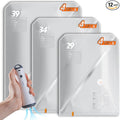 Vacbird Vacuum Seal Bags for Clothing with Rechargeable Cordless Pump, 12 Pack Compression Packing Bags, Space Saver Storage for Seasonal Clothes Bedding Blanket Pillows Comforters Luggage Travel by Vacbird