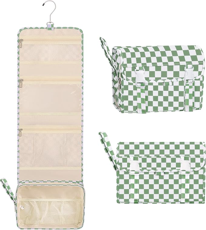 Relavel Travel Hanging Toiletry Bag for Women, Large Capacity Wash Bag | with 360 degree Rotation Hanging Hook, Portable Toiletries Makeup Organizer Storage for Daily Use, Trip, Camping by Relavel
