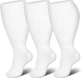 Genovega 3 Packs Wide Calf Compression Socks for Women Men Knee Hight S/M-4XL for Gifts by genovega