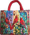 Women's Quilted Tote Bag – Lightweight Large Capacity Foldable for Travel | 20.87" L x 15.75" H by Unknown