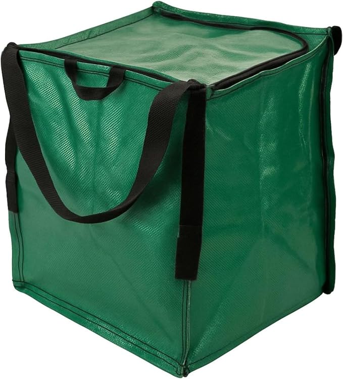 DURASACK 22-Gallon Zipper Top Heavy Duty Storage Tote Bags, Single, Green | Rugged Woven Polypropylene Moving Bag, Reusable Self-Standing Design, Holds up to 500 Pounds by DURASACK