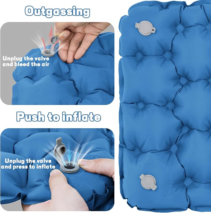 Inflatable Seat Cushion Lightweight Airplane Seat Cushion | Stadium Seat Travel Cushion for Climbing Hiking Office Airplane - Image 5