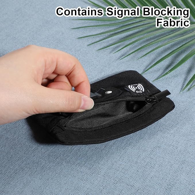 RFID Blocking Clip Stash Pocket, Ultra Thin Anti-Theft Travel Pouch, Compact Hidden Travel Belt Wallet for Cards & Cash Pickpocket Hidden Clips Stash Credit Card Holder for Everyday Carry Traveling - Image 7