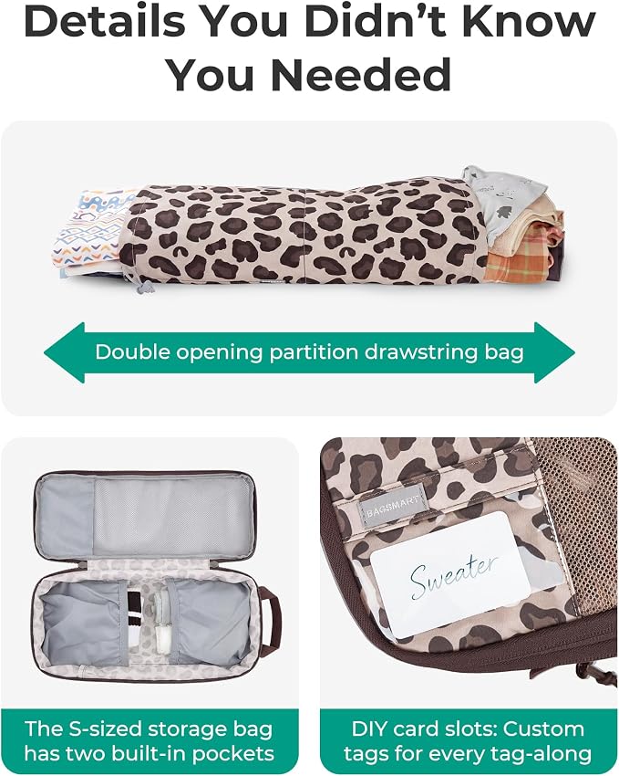 BAGSMART Compression Packing Cubes for Travel Essentials | 14 Set /6 Set /4 Set/2 Set, Lightweight, Durable - Image 5