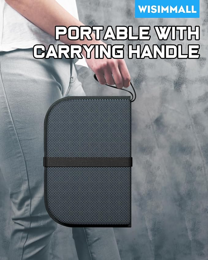 WISIMMALL Gel Seat Cushion, Portable Travel Cushion for Long Sitting, Thick & Foldable, 14.5" x 10.5" Large Size Chair Seat Cushion for Office Chair Car Wheelchair, Relief Sciatica Coccyx Pain - Image 9