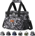 Lifewit Medium Lunch Bag, Insulated Lunch Box, Soft Cooler Cooling Tote for Adult Men Women, Black Camo 12-Can (9L) by Lifewit
