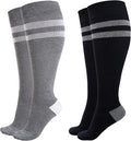 Momcozy Compression Socks for Women Wide Calf, 15-20mmHg Knee High Support Socks for Pregnancy, Nurses, Flying, Travel by Momcozy