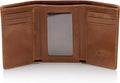 Stealth Mode Trifold Leather Wallet for Men with RFID Blocking | Brown Crunch Top Grain Napa Leather, 9 Card Slots, ID Window, Gift Box – Gift for Dad, Husband, or Son by StealthModeWallets