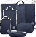 TRIPPED Travel Gear Large Compression Packing Cubes 7-Piece Set for Travel by TRIPPEDTravelGear