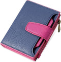 Small Wallet Women RFID Blocking Soft Leather Bifold Compact Card Holder Wallet for Women with Zipper Coin Pocket 4 ID Window by Airkit