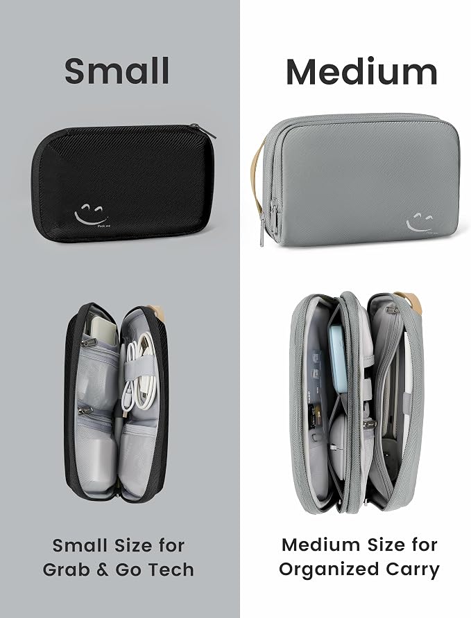Travelkin Travel Cord Organizer, Cable Organizer For Electronic Accessories | Expandable electronics organizer, charger organizer, travel case, Large Capacity tech pouch for Card,Usbs, travel essentials - Image 8