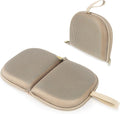 Foldable Cooling Gel Seat Cushion with Mesh Cover, Foldable Chair Cushion for Driving and Travel, Ventilative Mesh Cushion of Cooling Gel & Memory Foam for Fatigue Relief (1 in Champagne) by SeoTin