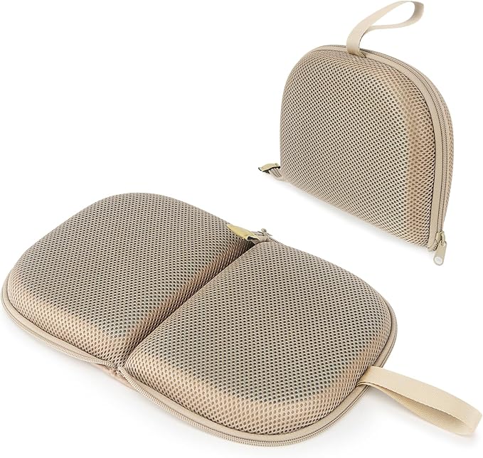 Foldable Cooling Gel Seat Cushion with Mesh Cover, Foldable Chair Cushion for Driving and Travel, Ventilative Mesh Cushion of Cooling Gel & Memory Foam for Fatigue Relief (1 in Champagne) by SeoTin