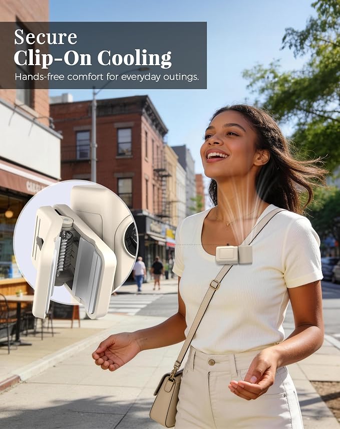 Hotsales Clip-On Portable Fan for Strollers, Handheld Turbo Fan for Travel | Small But Mighty Mini Fan, Detachable 360° Rotating Clip, LED Display, Rechargeable, Summer Outings, Gifts For Women And Men - Image 2